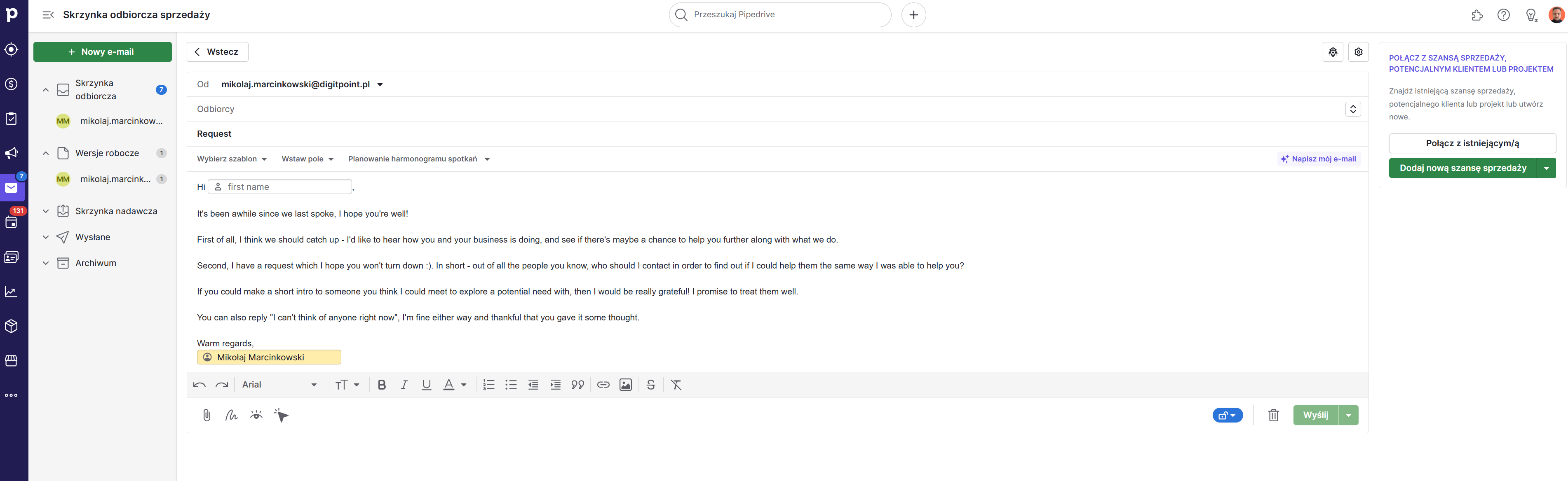 1 - edytor email