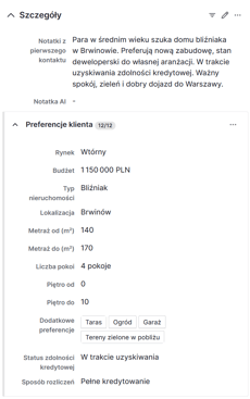 Pola własne w Pipedrive - konfiguracja CRM dla agencji nieruchomości