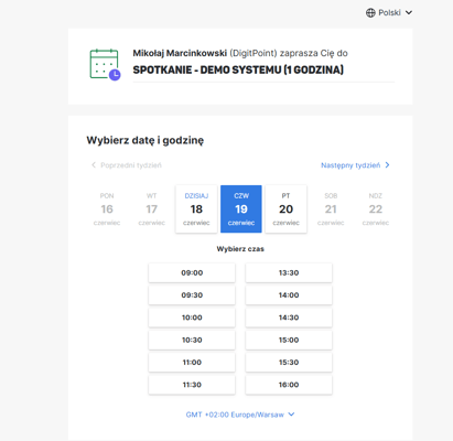 1 - umawianie spotkania w Pipedrive CRM